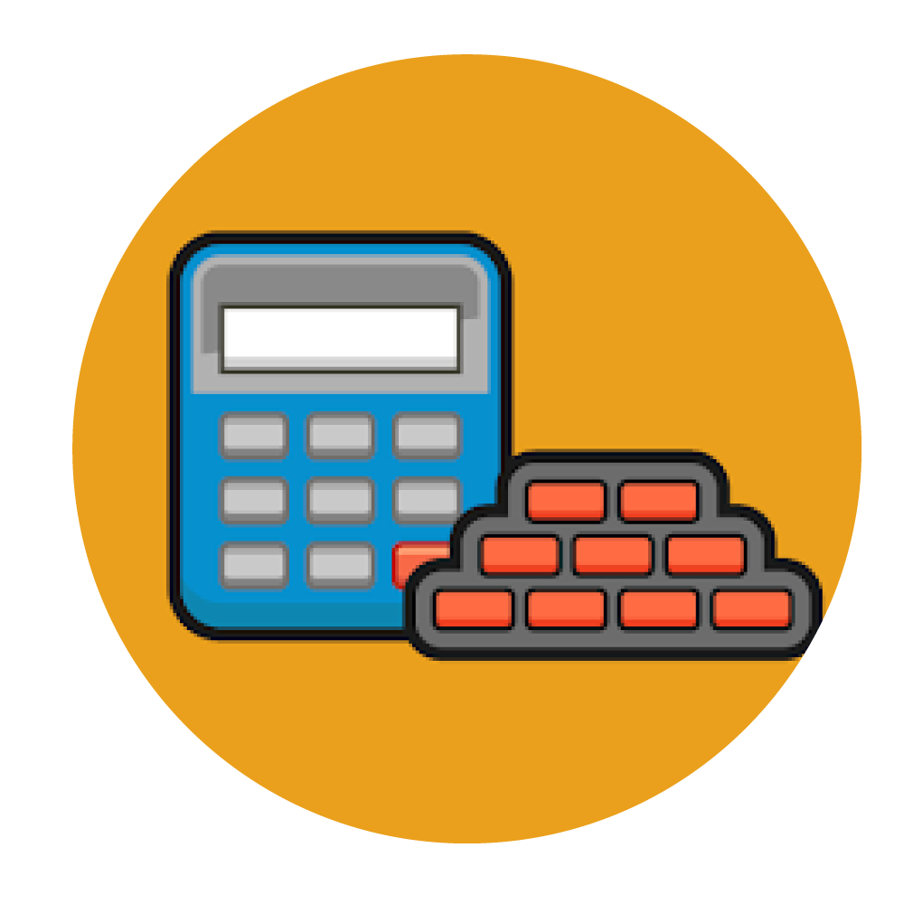 brick calculator icon